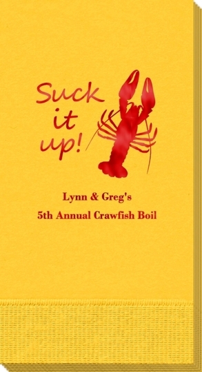 Crawfish Suck It Up Guest Towels